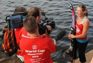 World Cup Star Clementine Lucine on camera