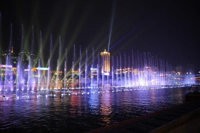 Worlds largest Water Show at Liuzhou City China World Cup Stop in 2009